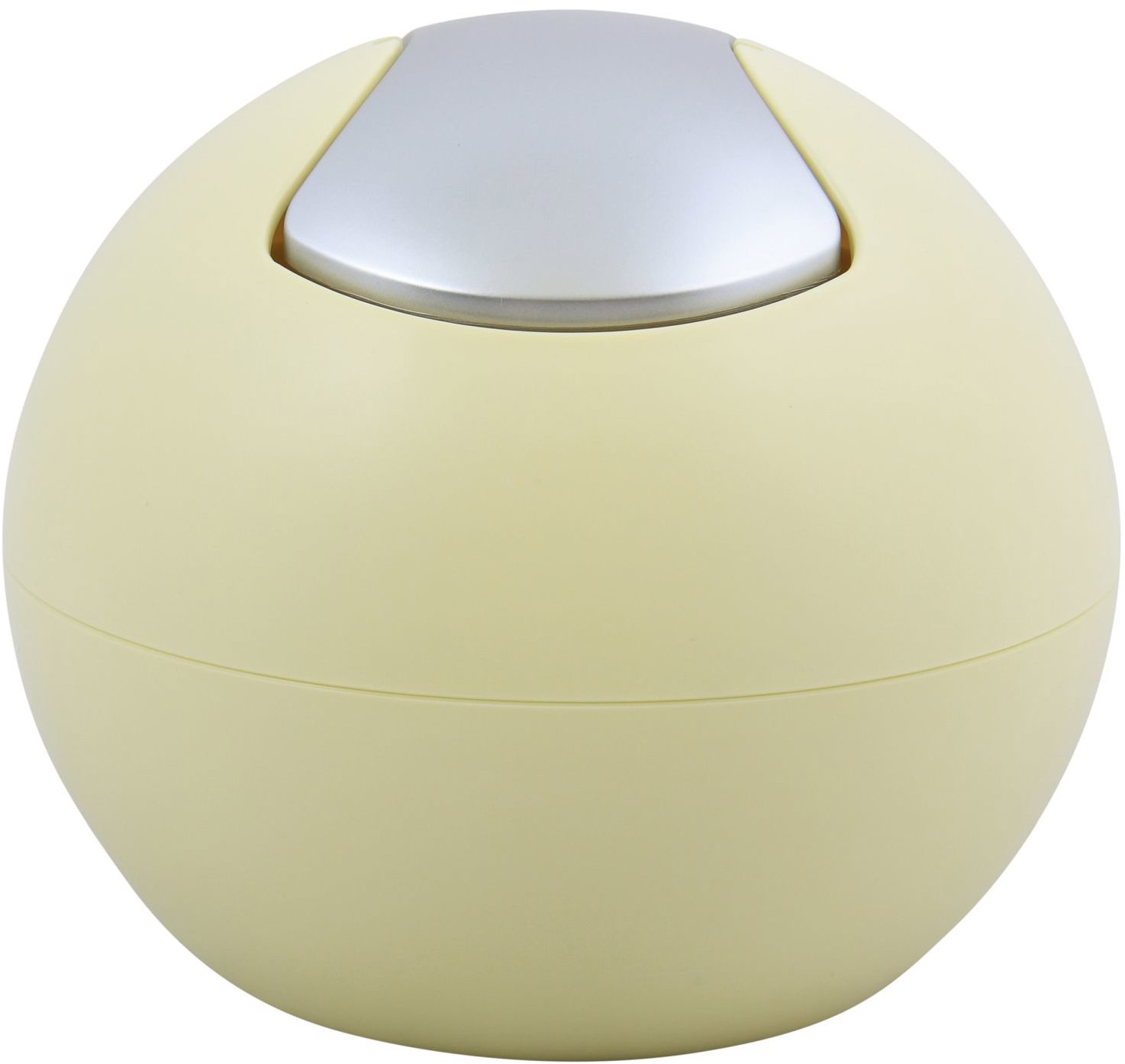 Spirella mini výklopný odpadkový koš Bowl Matt, matný žlutý, plast, 1 l