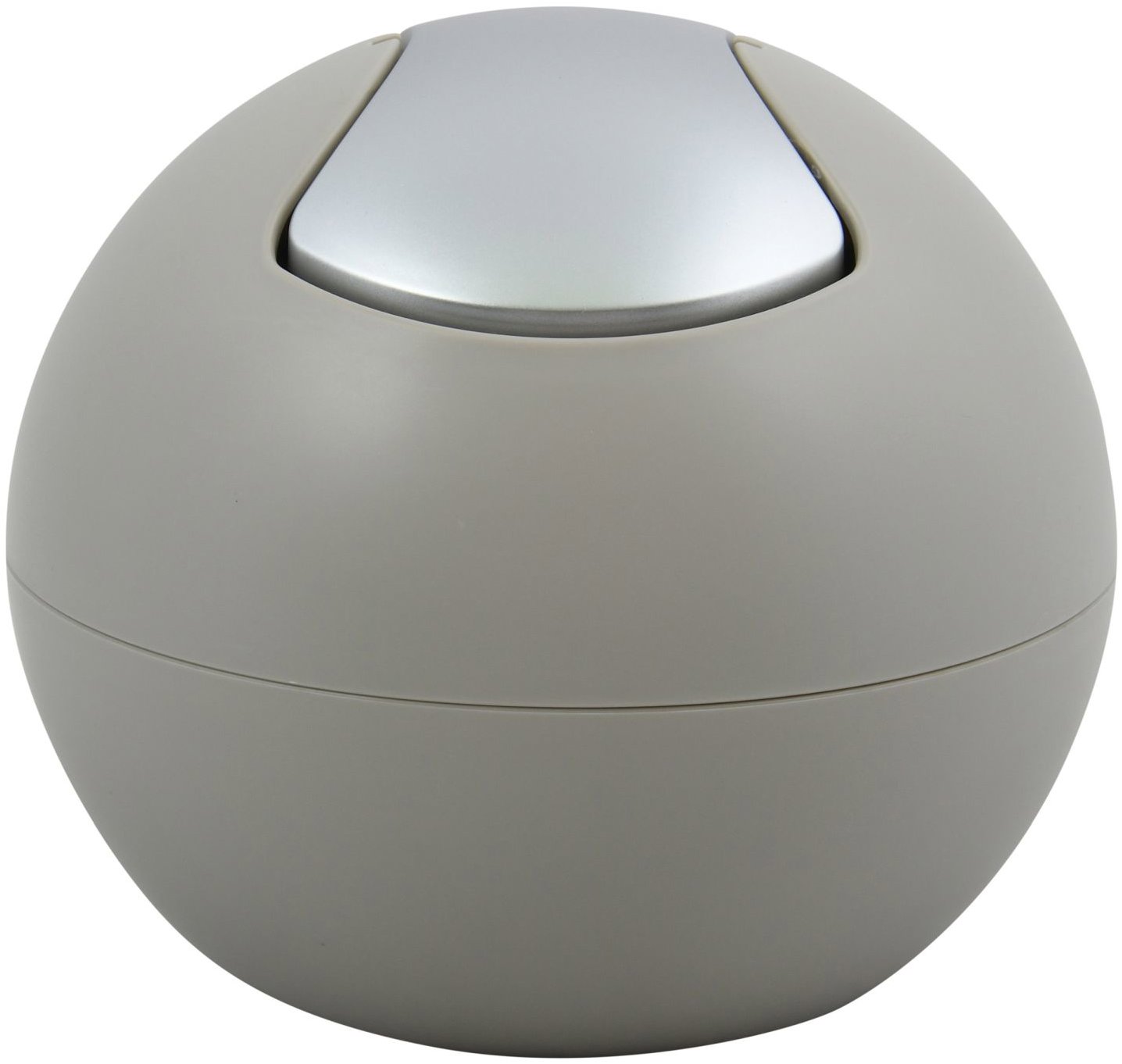 Spirella mini výklopný odpadkový koš Bowl Matt, matný šedohnědý, plast, 1 l