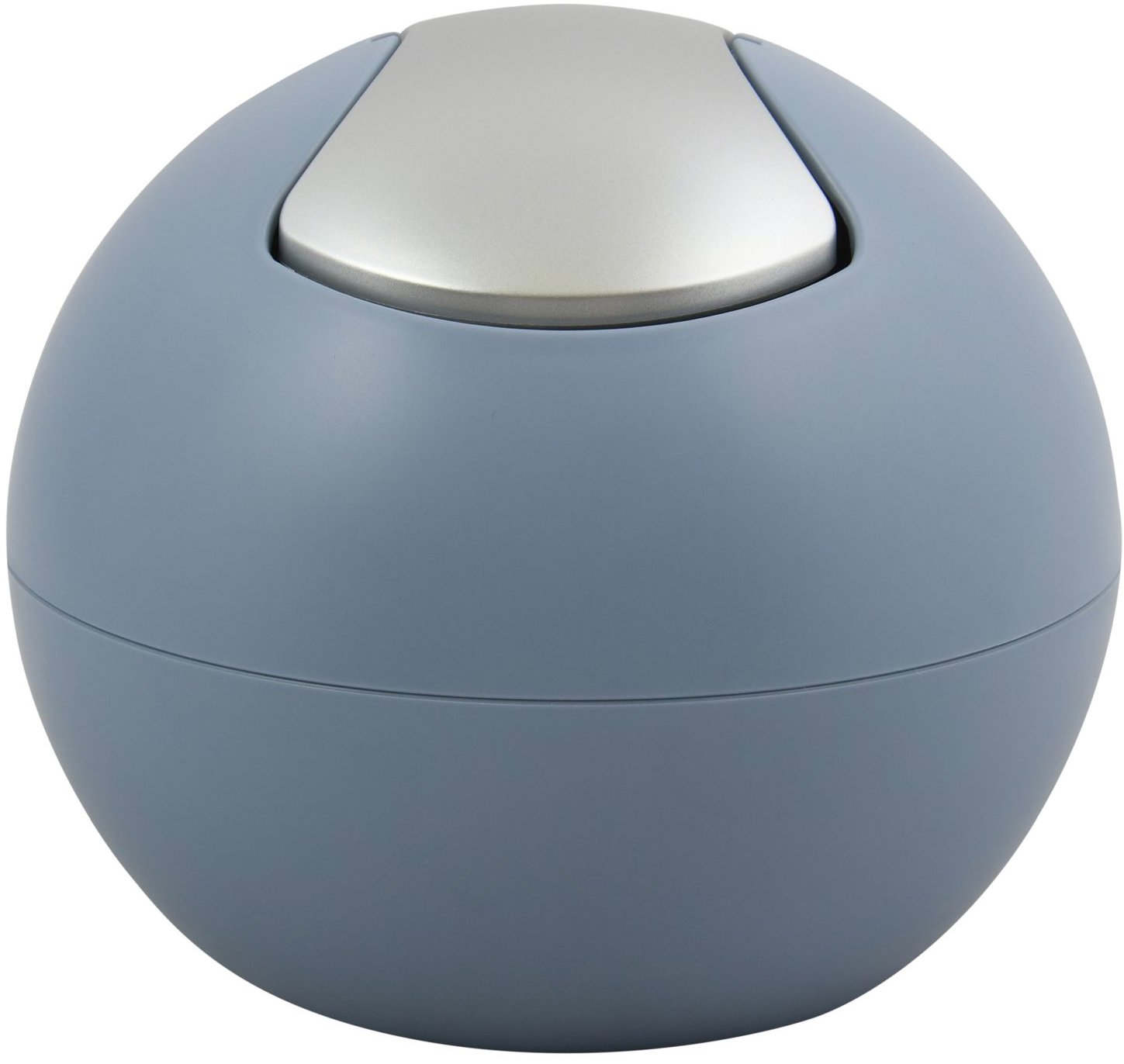 Spirella mini výklopný odpadkový koš Bowl Matt, mlhavě modrý, plast, 1 l