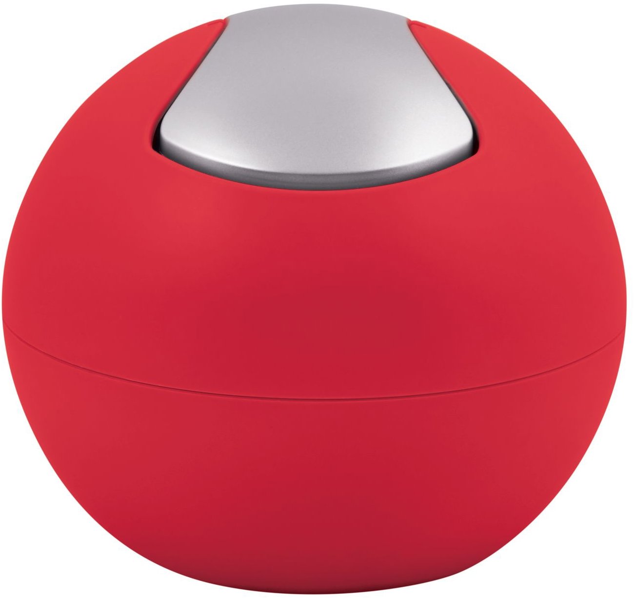 Spirella mini výklopný odpadkový koš Bowl Matt, matný červený, plast, 1 l