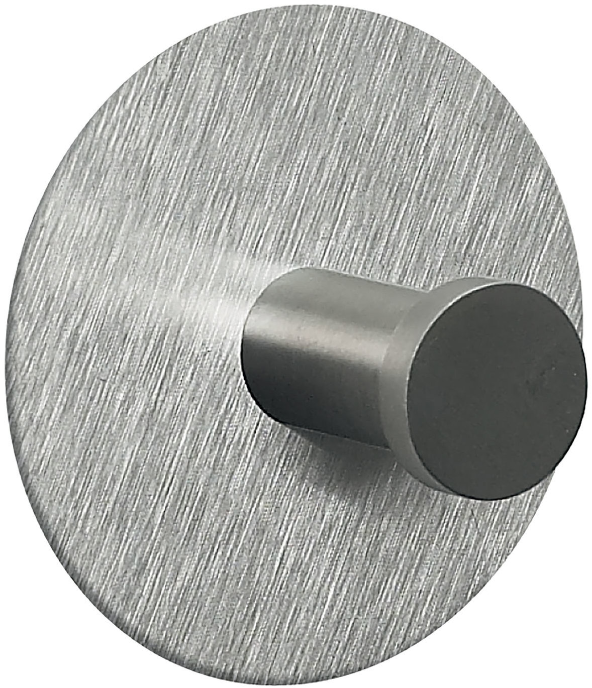 Spirella kulatý háček na ručníky PUNT - Round, kartáčovaná nerez ocel, samolepící, 60 mm