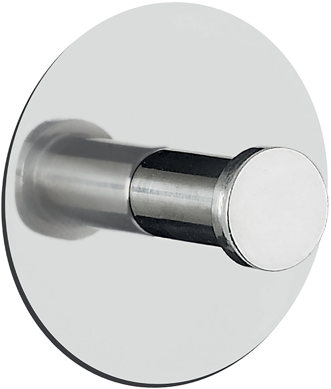 Spirella kulatý háček na ručníky PUNT - Round, lesklá nerez ocel, samolepící, průměr 60 mm