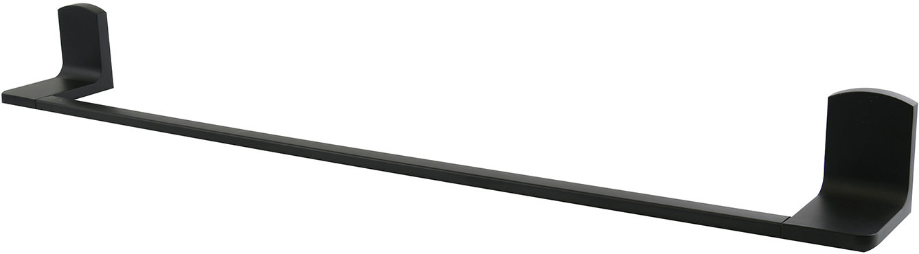 Spirella nástěnný držák na ručníky TAKU, matná černá, ocel, 60 cm