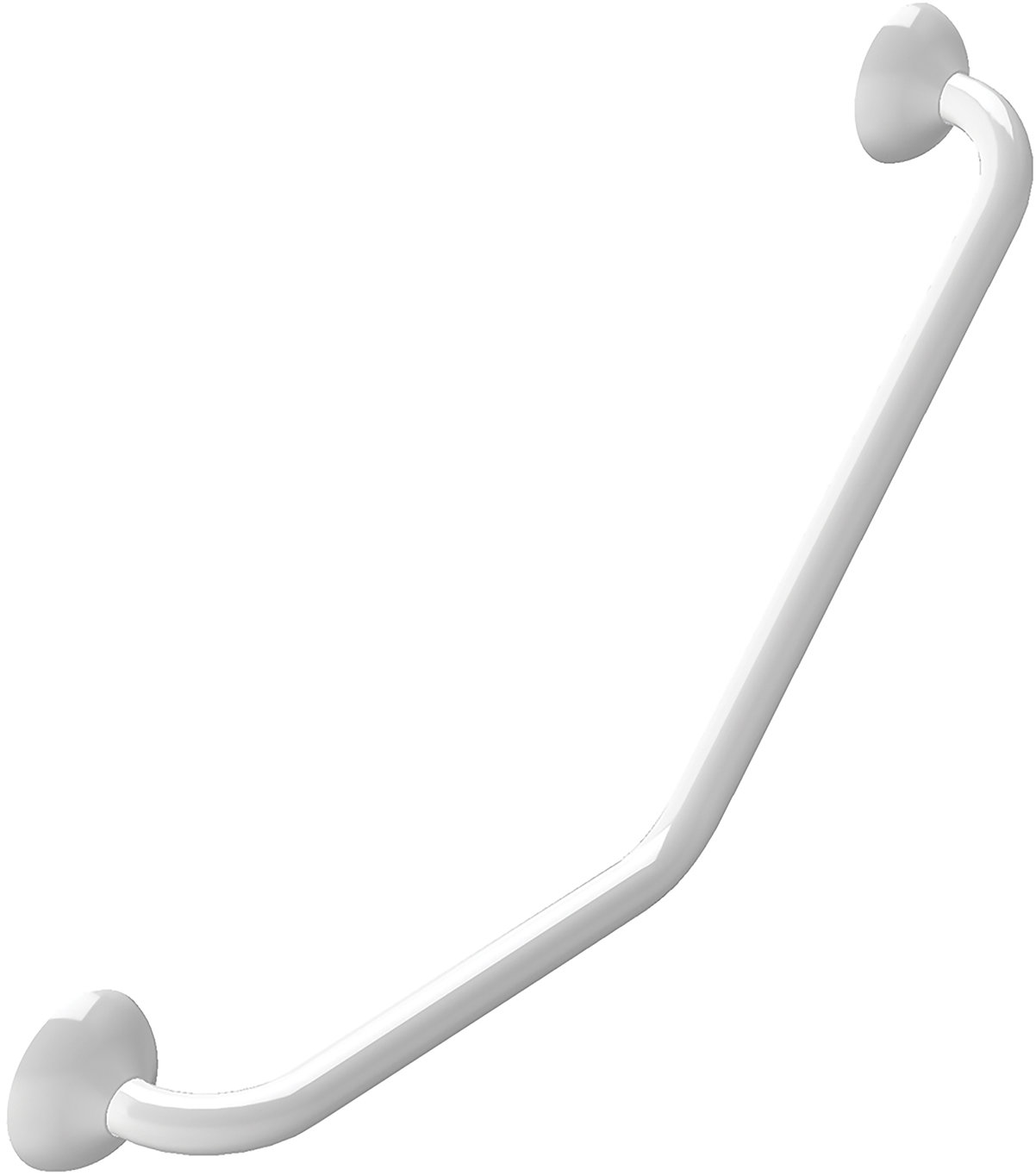 Spirella madlo do koupelny ECO, úhlové, bílé, ocel, 71 cm
