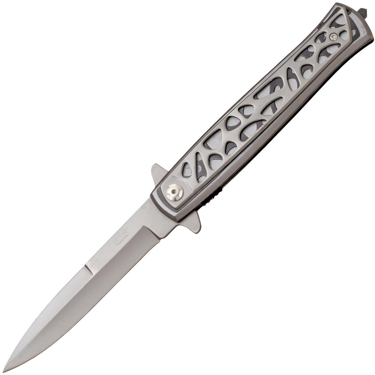 JKR Zavírací nůž Stiletto, 10,3 cm, šedý