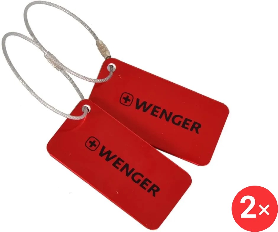 WENGER 606966 Jmenovky červené 2 × 2 ks