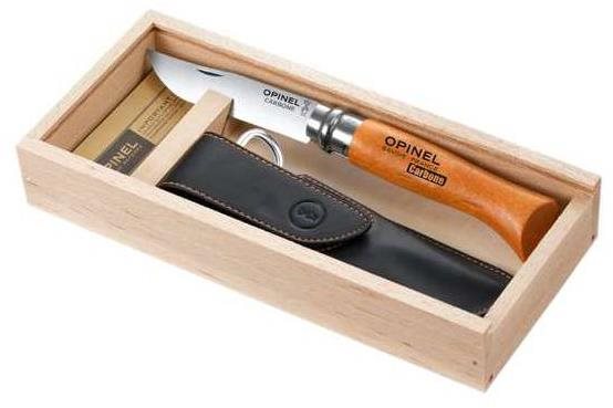 OPINEL VRN N°08 Carbon pouzdro dřevěný box