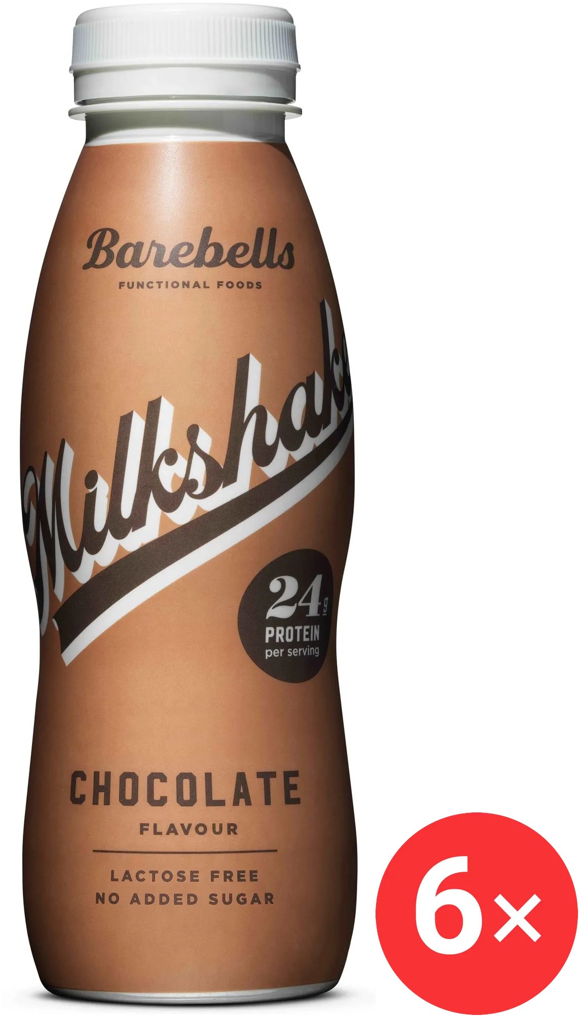 BAREBELLS Protein Milkshake Čokoláda 6 x 330 ml