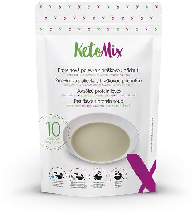 KetoMix Proteinová polévka s hráškovou příchutí 250 g (10 porcí)