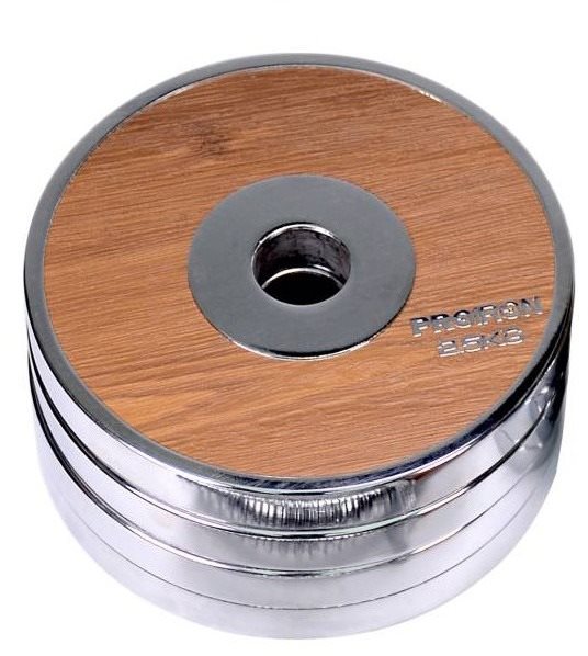 PROIRON Walnut Dumbbell Plate 2,5 kg