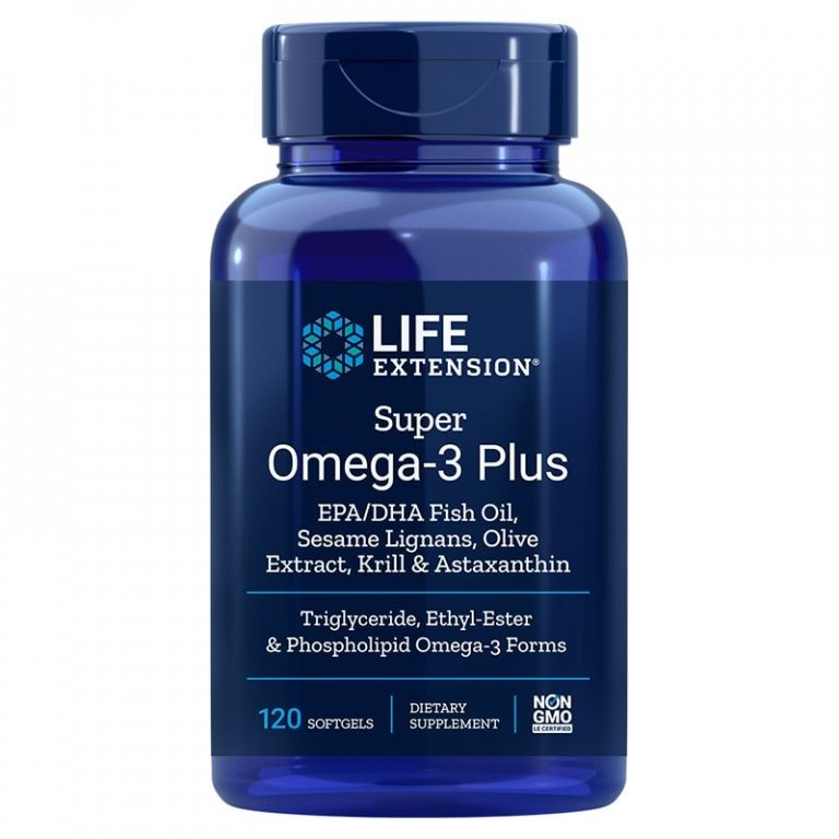 Life Extension Super Omega-3 Plus EPA/DHA, 120 gelových kapslí