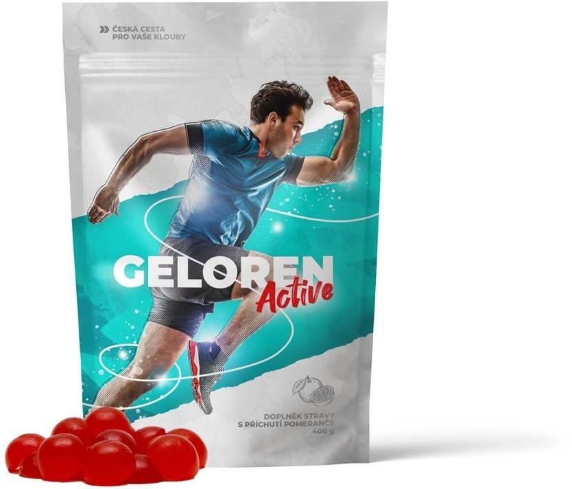 Geloren Active 90 želé tablet, příchuť pomeranč