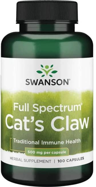 Swanson Cat's claw (Řemdihák plstnatý) 500mg, 100 kapslí
