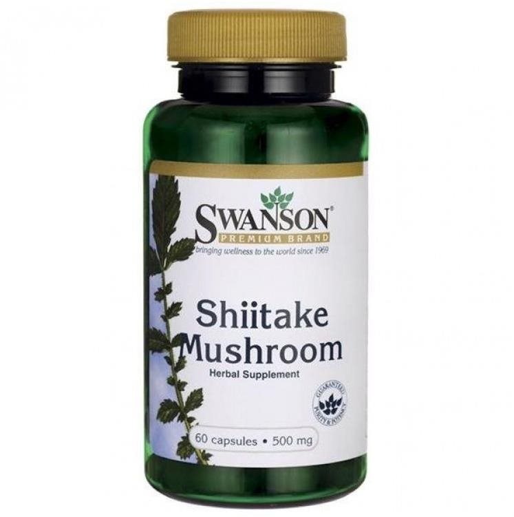 Swanson Shiitake Mushroom, 60 kapslí