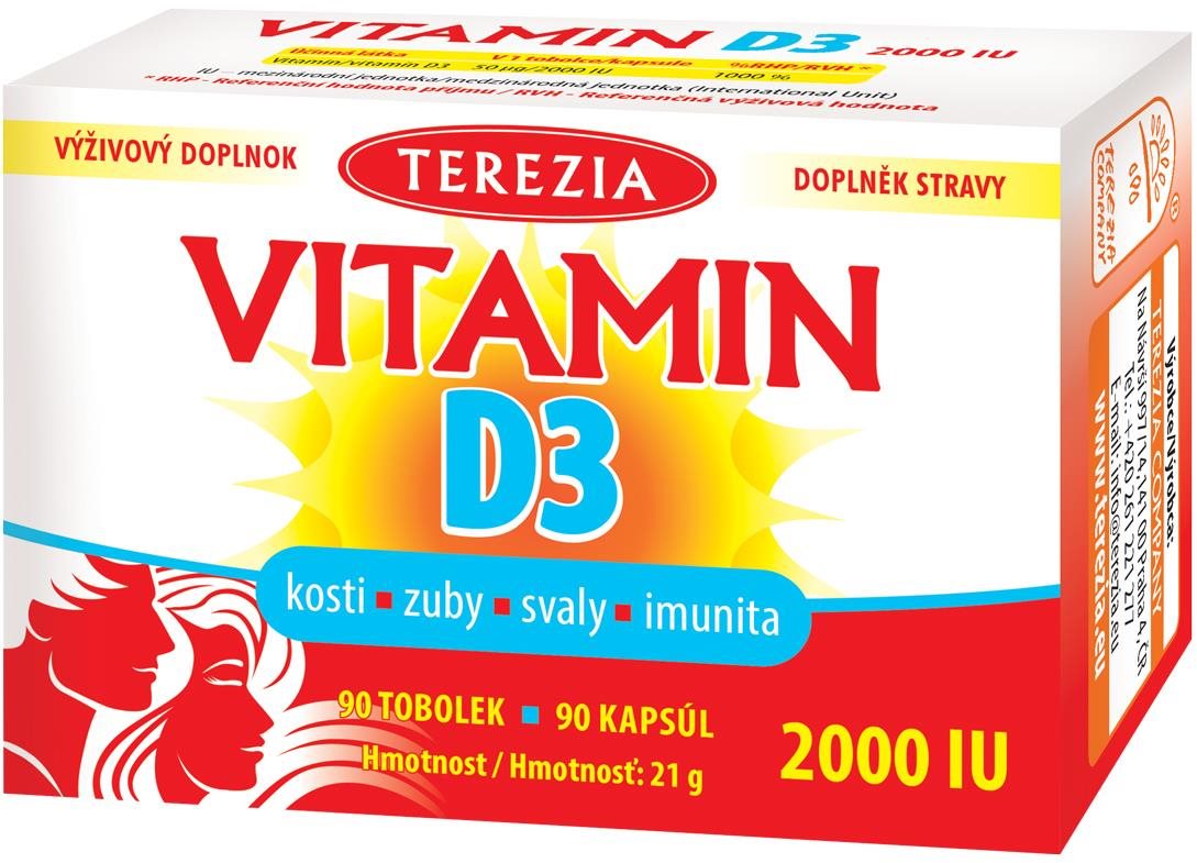 TEREZIA Vitamin D3 2000 IU 90 tobolek