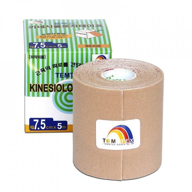 TEMTEX CLASSIC TAPE 7,5 CM x 5 M Tejpovací páska, béžová, velikost