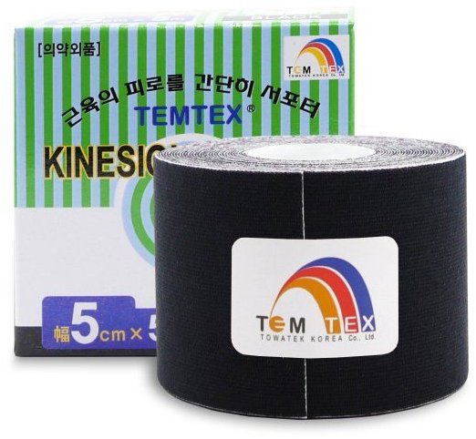 Tejp temtex tape classic černý 5 cm