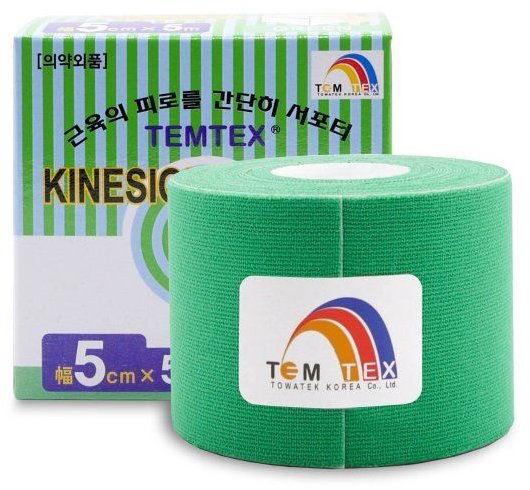 Tejp temtex tape classic zelený 5 cm