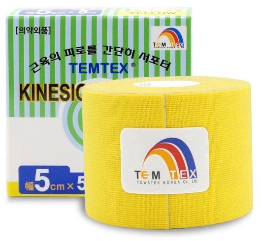 Tejp temtex tape classic žlutý 5 cm