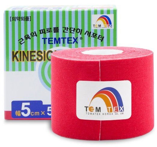 Tejp temtex tape classic červený 5 cm