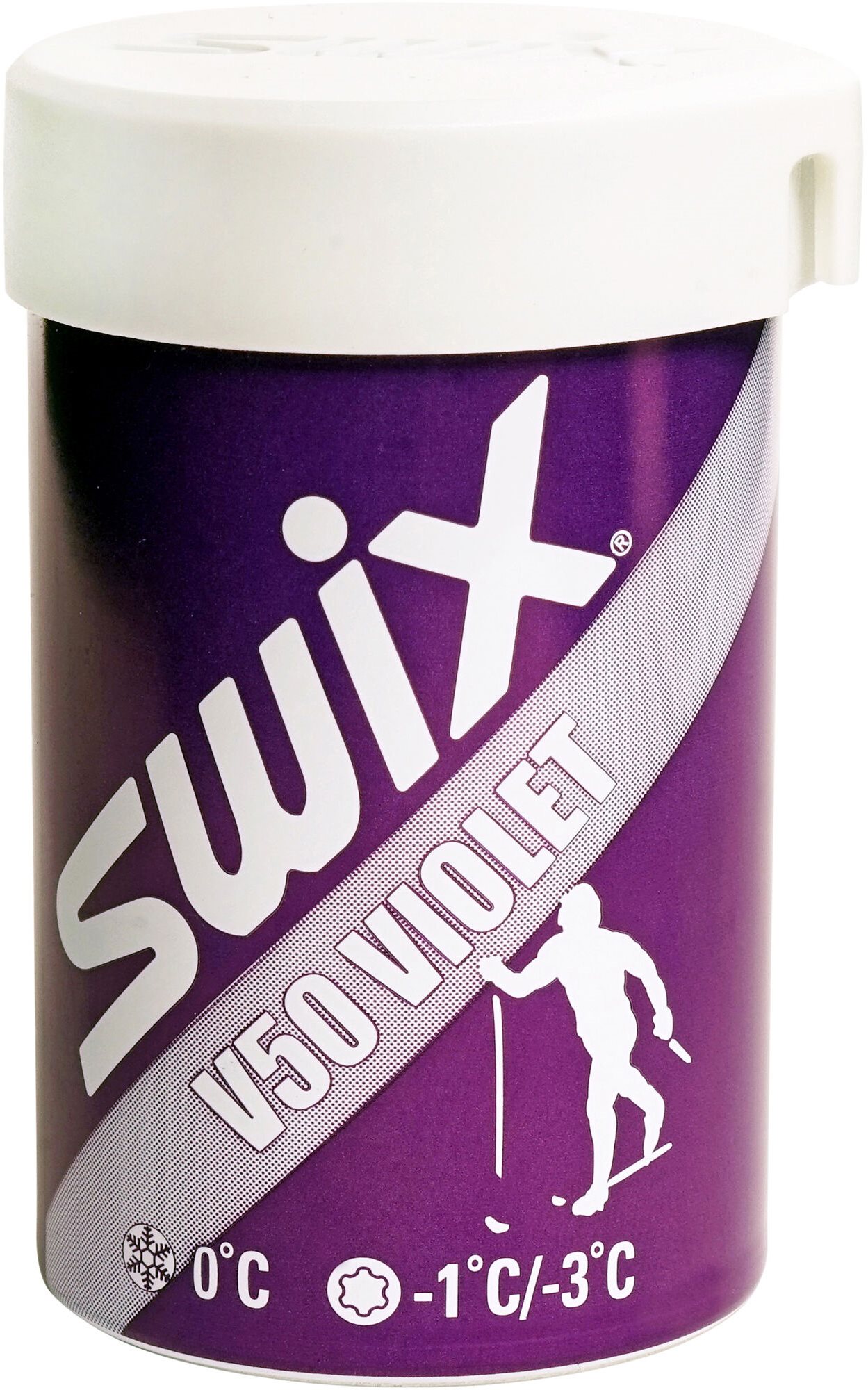 Odrazový vosk Swix V50 Violet Hardwax 0°C, 43g vosk 45 g