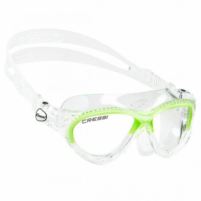 Cressi MINI COBRA, dětské, 7-15 let čirá skla, lime