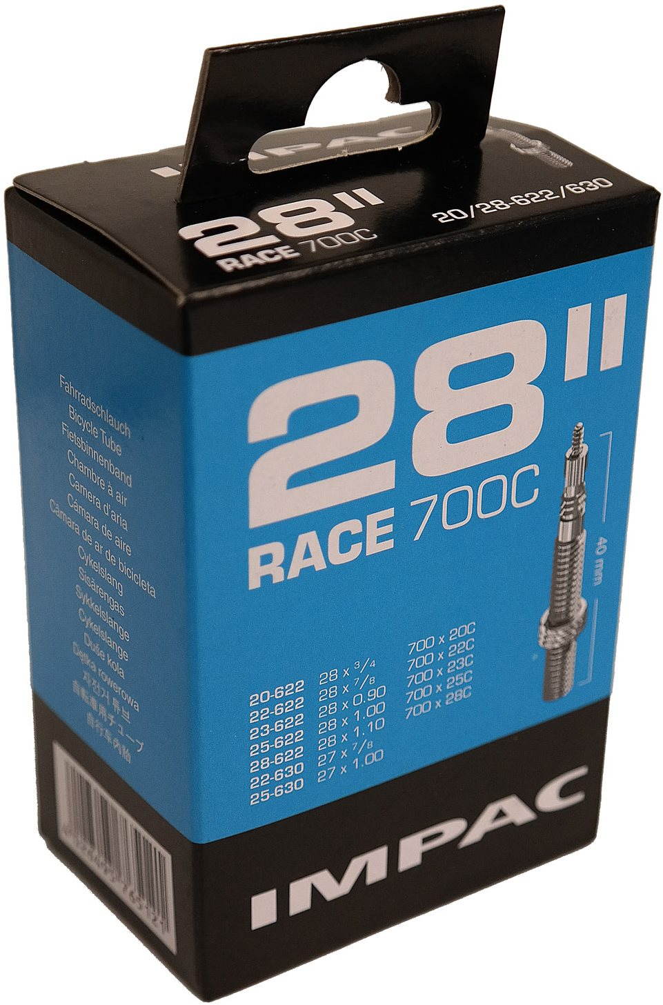 Impac duše 28"Race SV 20/28-622/630
