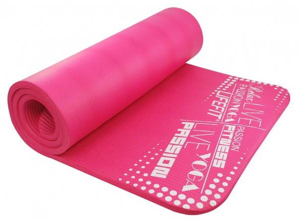 Lifefit Yoga Mat Exkluziv světle růžová