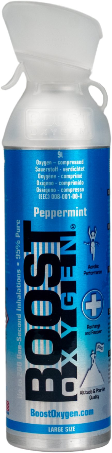 Boost Oxygen doplňkový kyslík v plechovce Peppermint, velký, 9 l