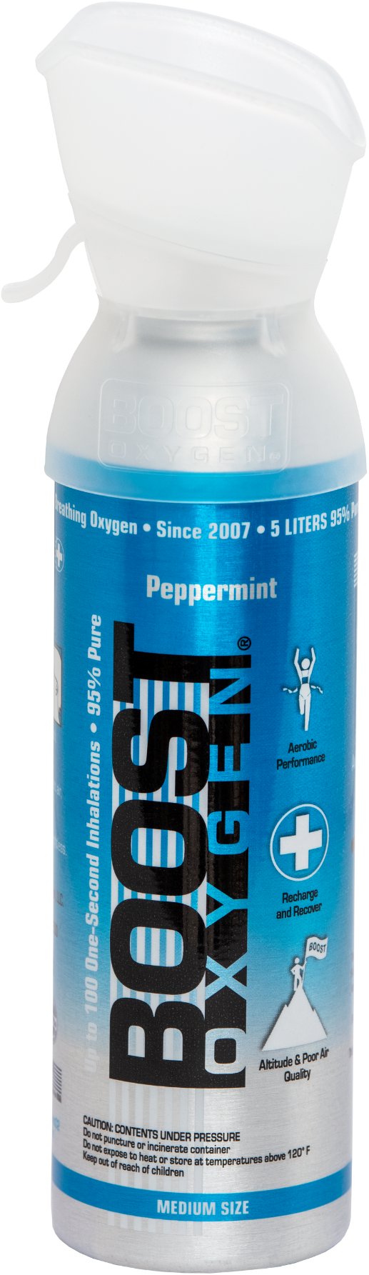 Boost Oxygen doplňkový kyslík v plechovce Peppermint, střední, 5 l