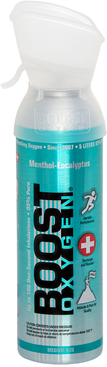 Boost Oxygen doplňkový kyslík v plechovce Mentol Eukalyptus, střední, 5 l