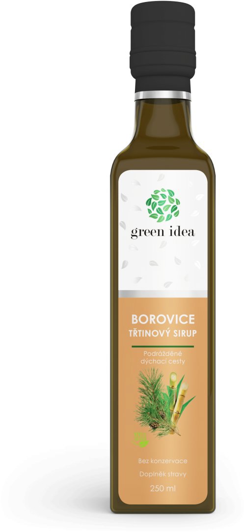 GREEN IDEA Borovicový sirup - třtinový 250 ml