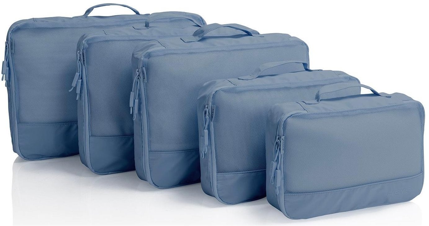 Heys Ecotex Packing Cube 5 pc Set Blue Ocean