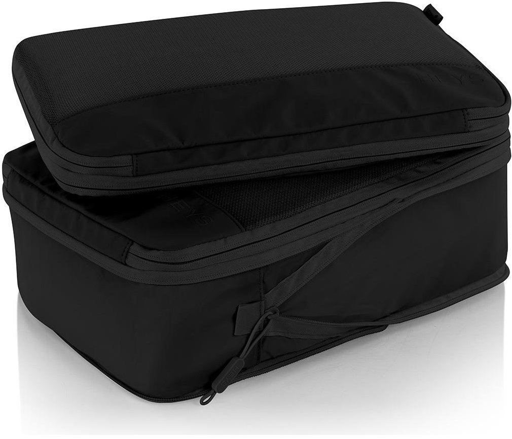 Heys Ecotex Compression Packing Cube 4 pc Set Black Onyx