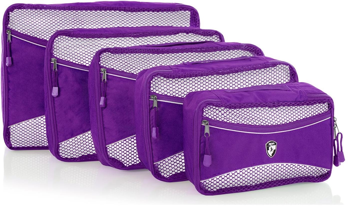 Heys Eco Packing Cube 5 pc Set II Purple