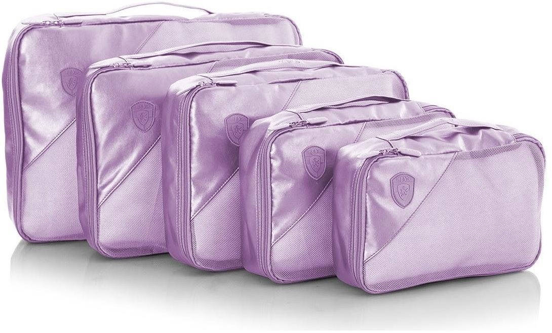 Heys Metallic Packing Cube 5 pc Lilac