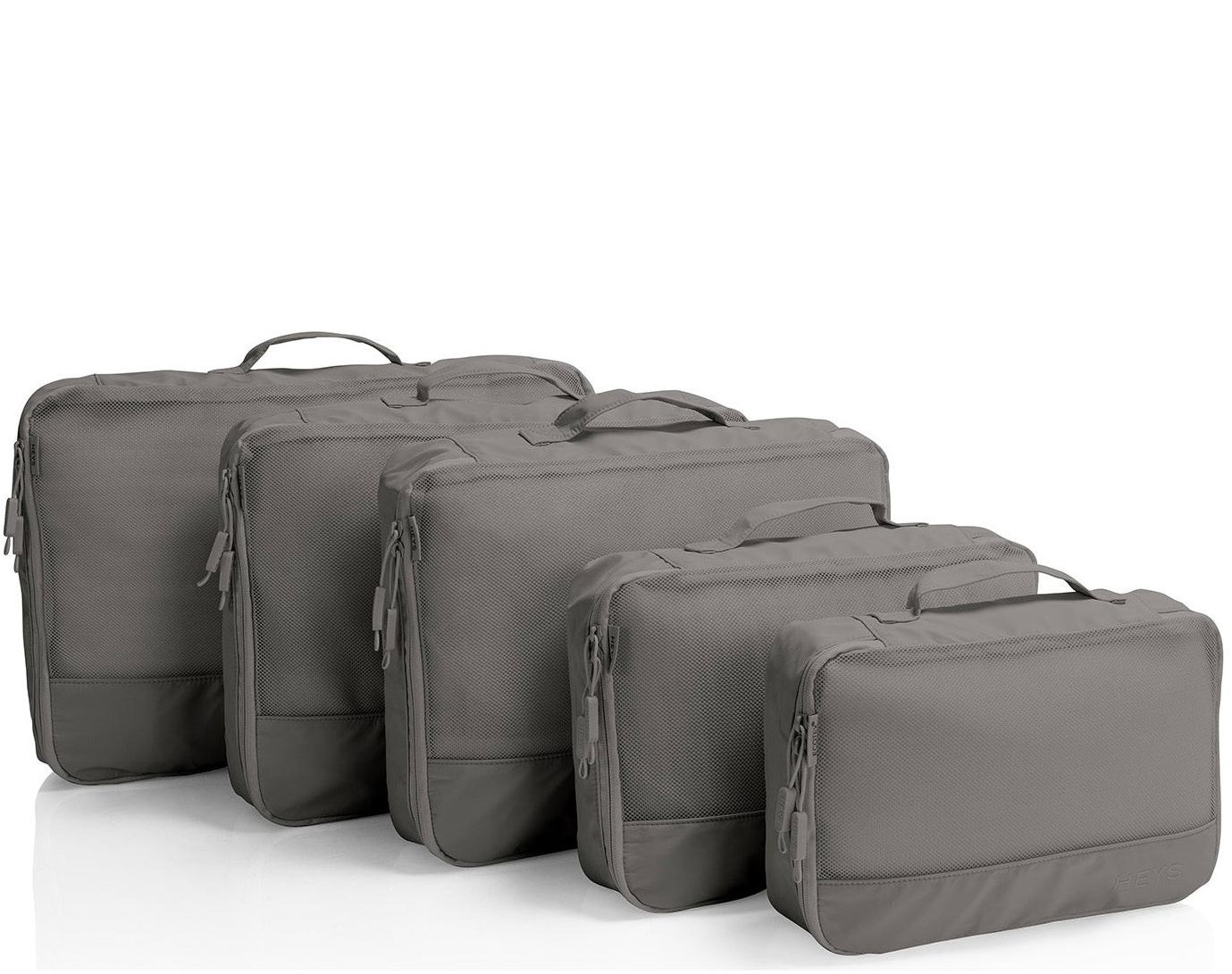 Heys Ecotex Packing Cube 5 pc Set Grey Stone