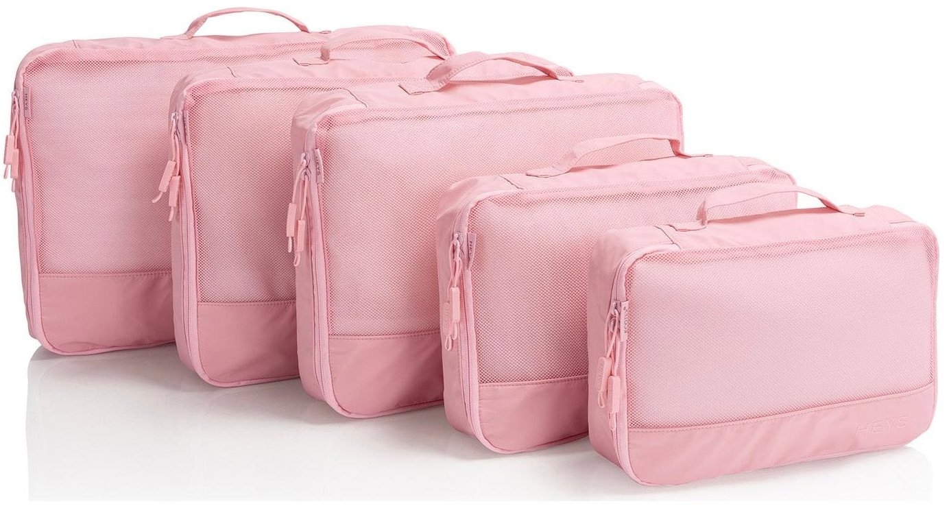 Heys Ecotex Packing Cube 5 pc Set Pink Sand