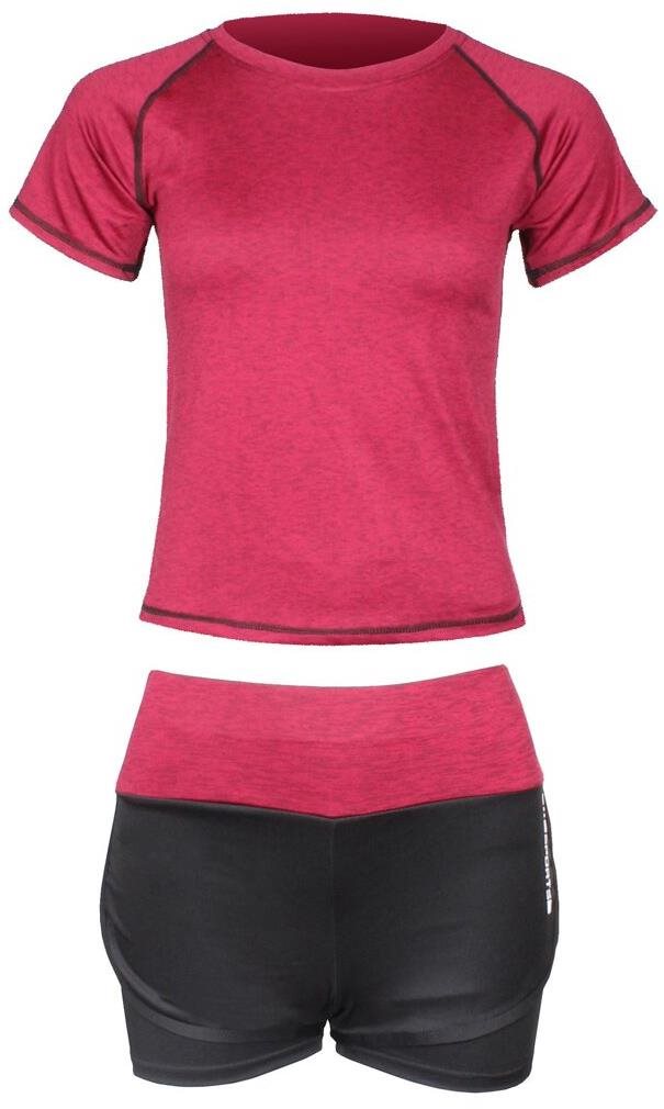 Merco Runner Short 2W fitness set plum XL