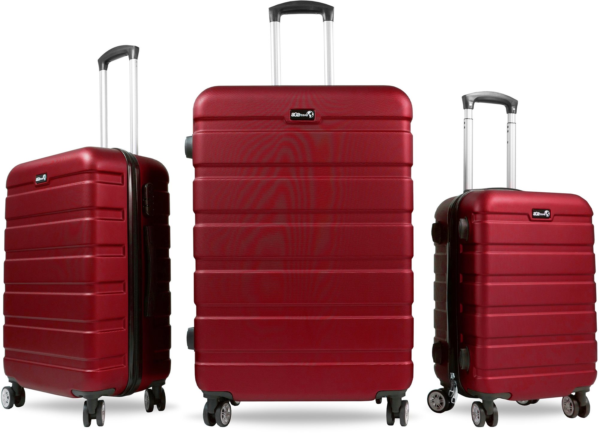 Aga Travel Sada cestovních kufrů MR4650 Červená