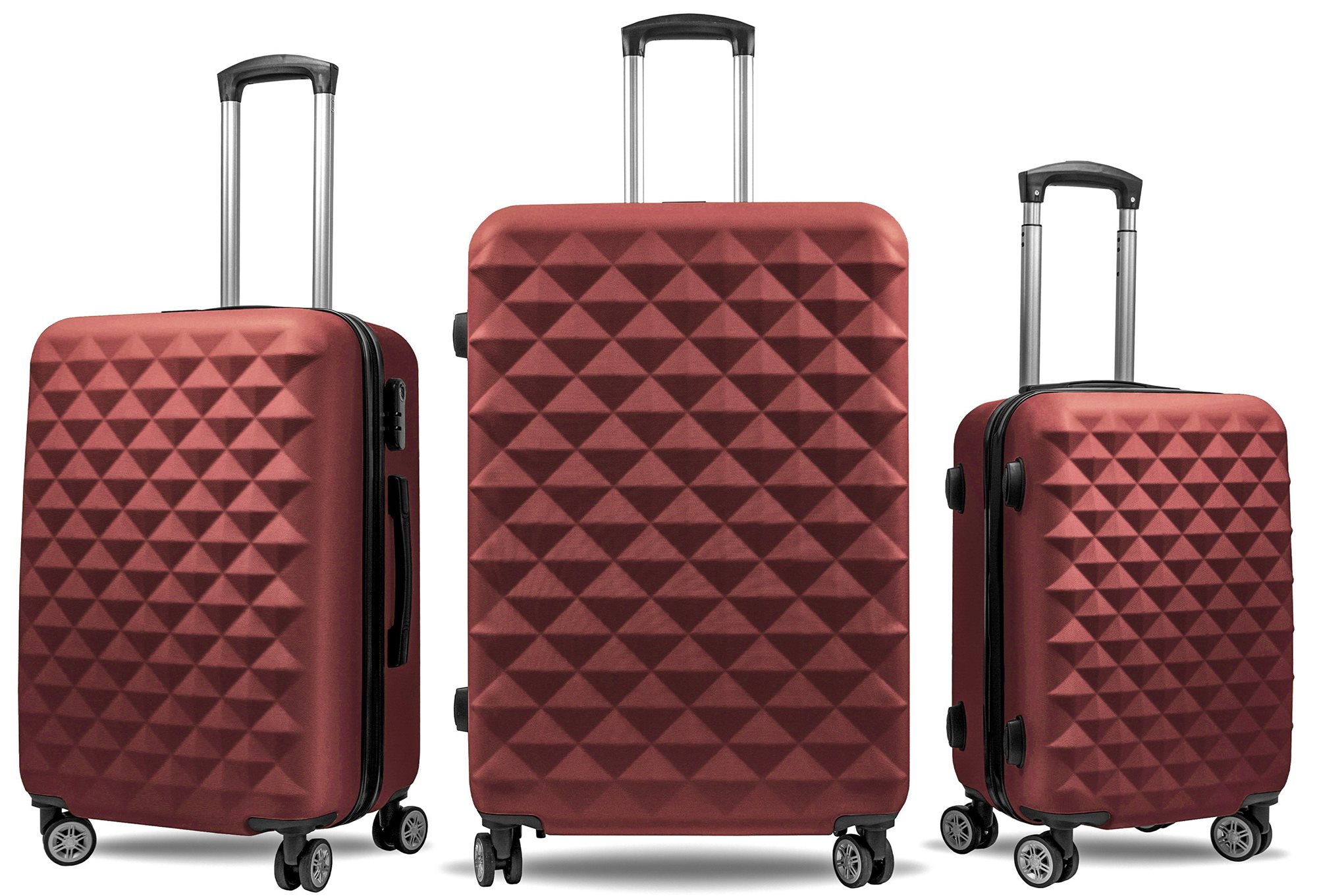 Aga Travel Sada cestovních kufrů MR4655 Tmavě červená