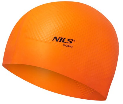 NILS Aqua Silikonová čepice NQC Dots oranžová