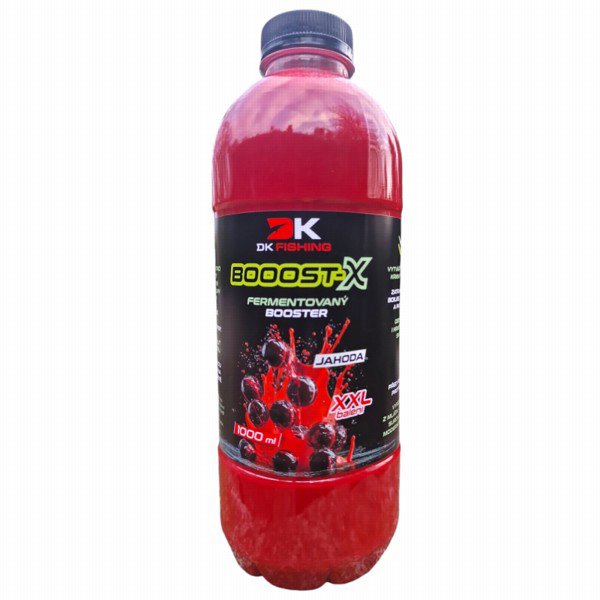DK Fishing Booster fermentovaný Booost-X Jahoda 1 l