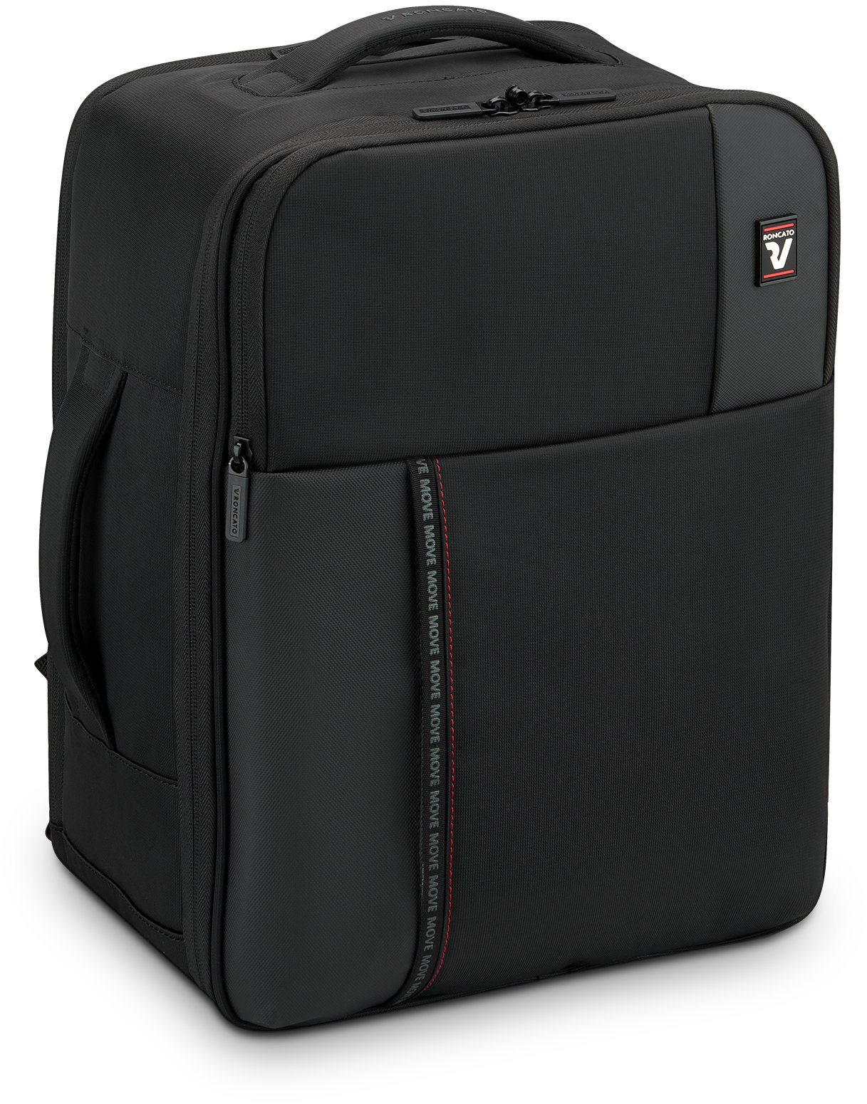 Roncato Move černý 40 × 30 × 20 cm