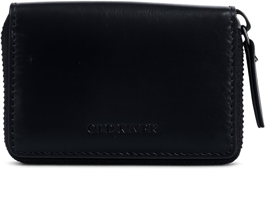 Old river Zipper card holder black