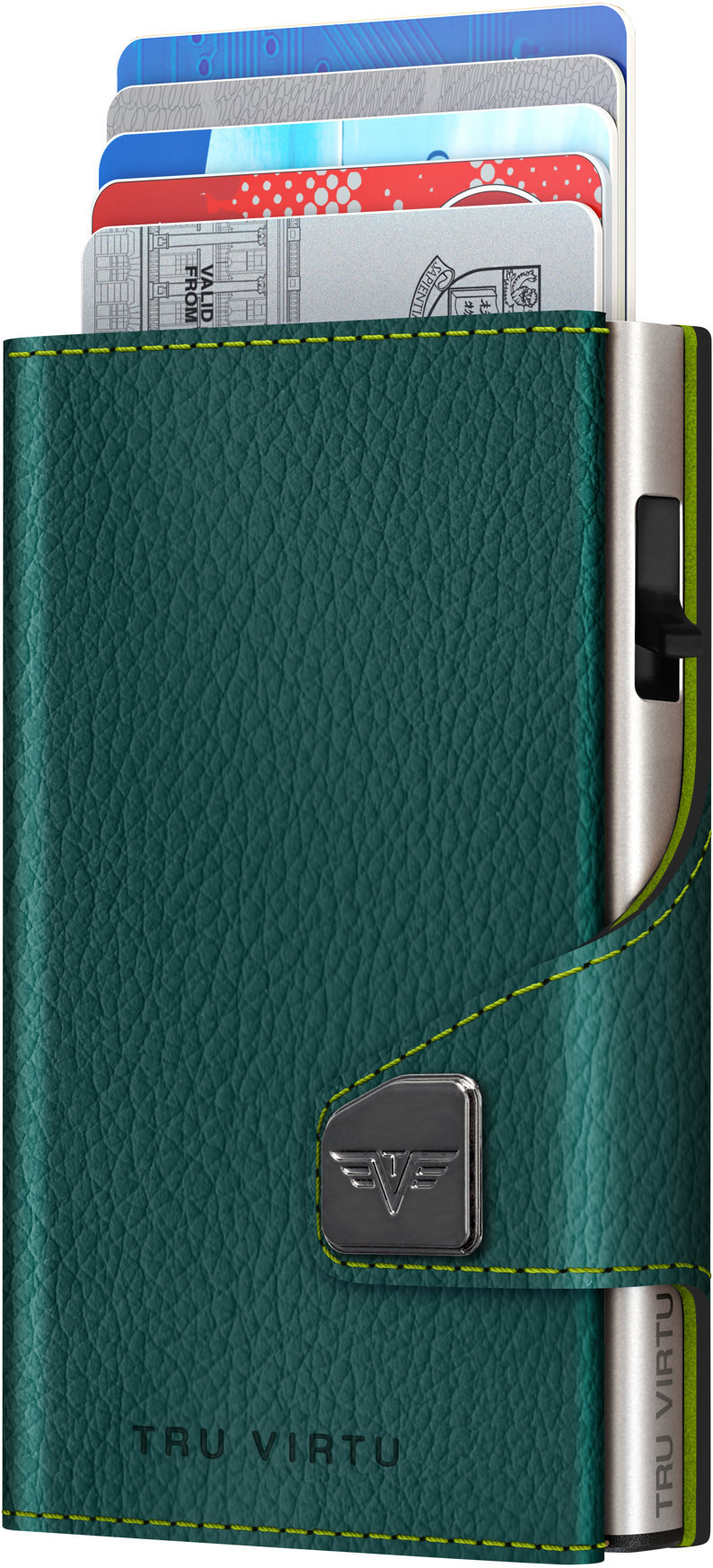 Tru Virtu Click & Slide vegan Bio Wine Green / Silver