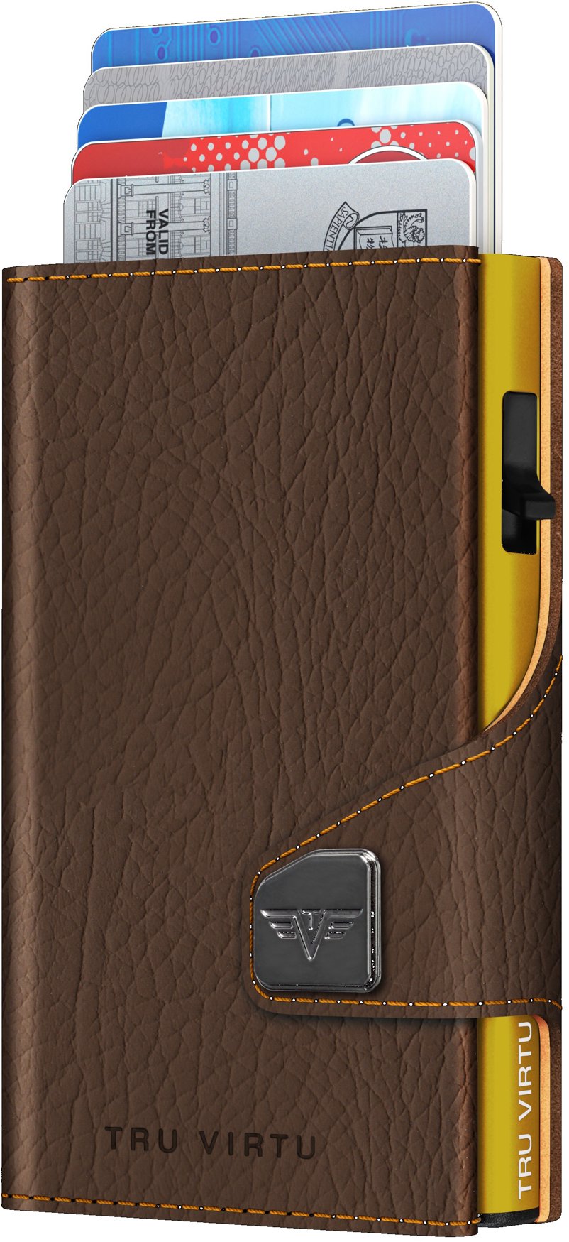 Tru Virtu Click & Slide vegan Bamboo Brown Bark / Gold