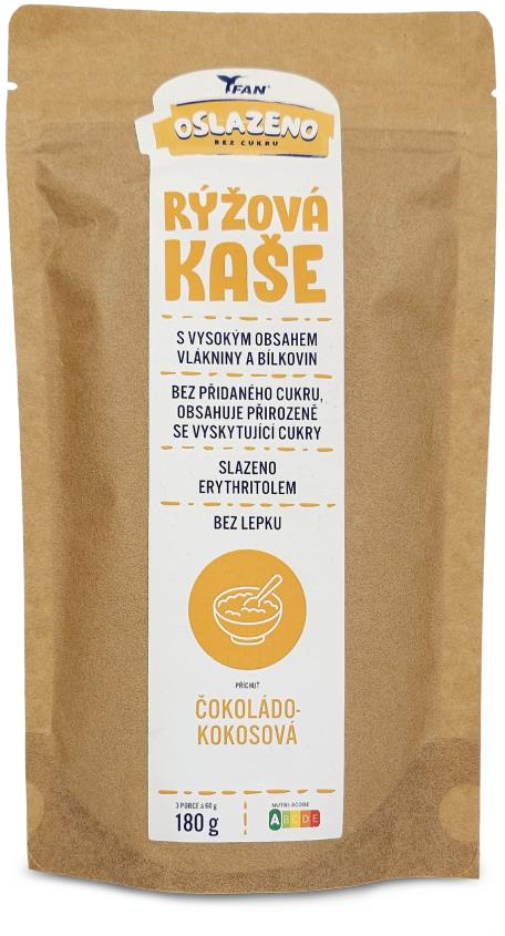 FAN OSLAZENO BEZ CUKRU - Instantní kaše ČOKOLÁDA-KOKOS 3 × 60 g