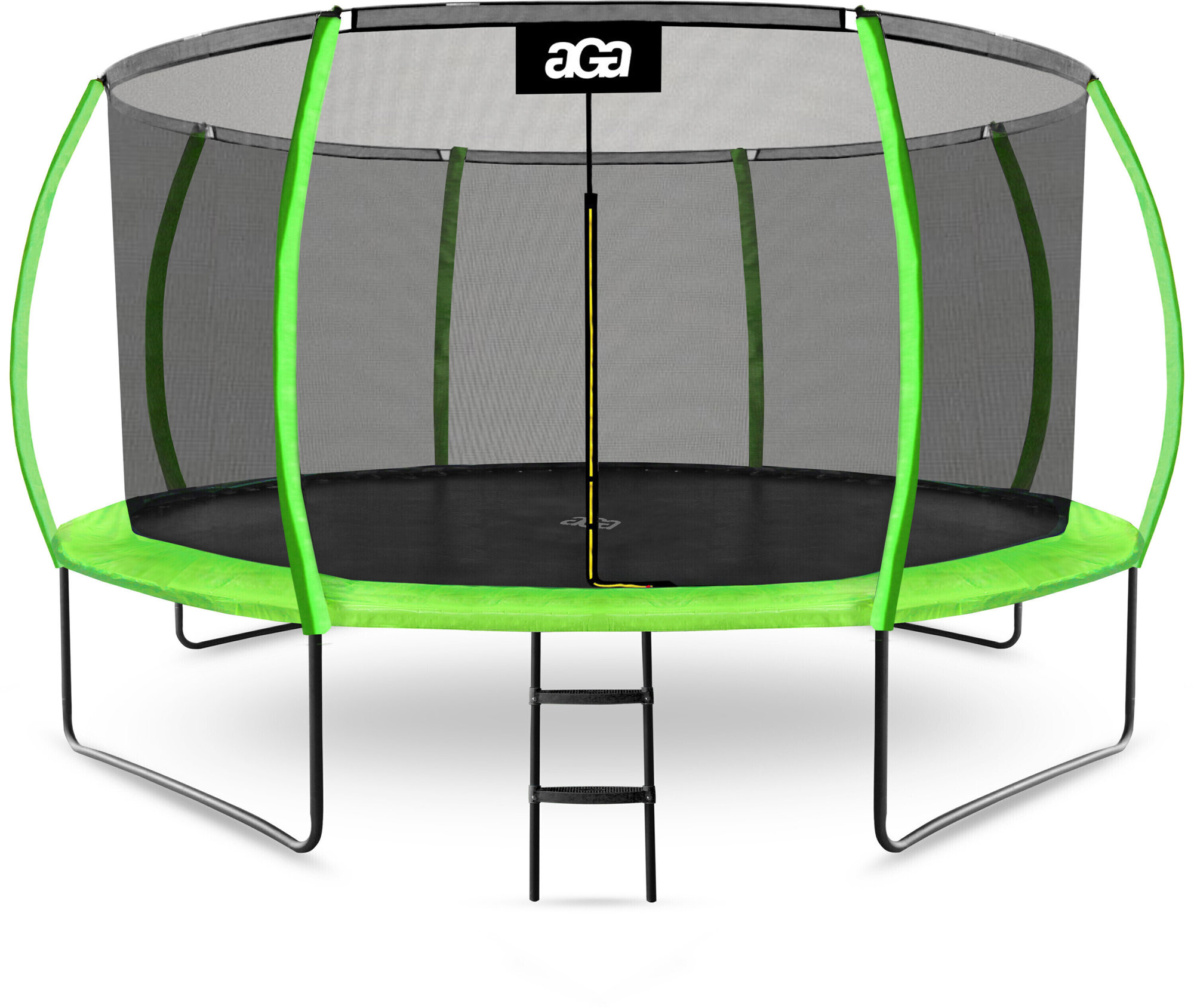 Aga SPORT EXCLUSIVE Trampolína 430 cm světle zelená + ochranná síť + žebřík