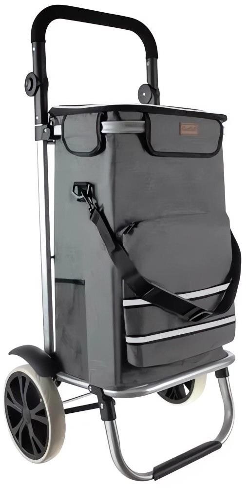 Gardlov 23187 Nákupní taška na kolečkách 40 l, šedá